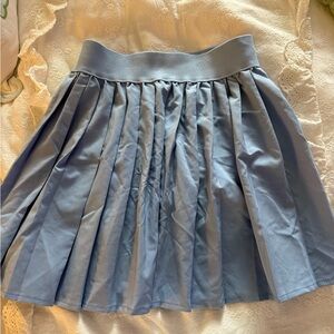 Blue Pleated Women's Skirt